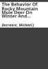 The_behavior_of_Rocky_Mountain_mule_deer_on_winter_and_summer
