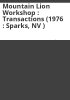 Mountain_Lion_Workshop___Transactions__1976___Sparks__NV__