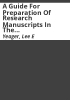 A_guide_for_preparation_of_research_manuscripts_in_the_Division_of_Wildlife