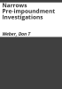 Narrows_pre-impoundment_investigations
