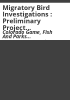 Migratory_bird_investigations___Preliminary_project_statement