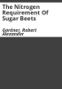The_nitrogen_requirement_of_sugar_beets
