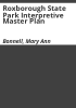 Roxborough_State_Park_interpretive_master_plan