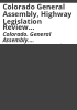Colorado_General_Assembly__Highway_Legislation_Review_Committee_recommendations_for_1989