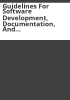 Guidelines_for_software_development__documentation__and_review