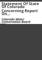 Statement_of_State_of_Colorado_concerning_report_on_Colorado_River_Basin_in_preparation_by_Bureau_of_Reclamation