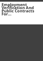 Employment_verification_and_public_contracts_for_services_laws__Division_of_Labor_Department_of_Labor_and_Employment_performance_audit