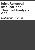 Joint_removal_implications__thermal_analysis_and_life-cycle_cost