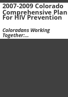 2007-2009_Colorado_comprehensive_plan_for_HIV_prevention