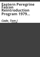 Eastern_peregrine_falcon_reintroduction_program_1979_summary_report