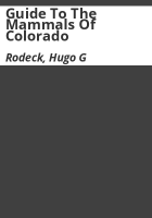 Guide_to_the_mammals_of_Colorado