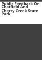 Public_feedback_on_Chatfield_and_Cherry_Creek_State_Park_dog_training_areas