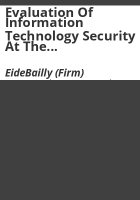 Evaluation_of_information_technology_security_at_the_Colorado_Department_of_Transportation