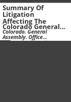 Summary_of_litigation_affecting_the_Colorado_General_Assembly_as_of