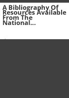 A_bibliography_of_resources_available_from_the_National_Institute_of_Corrections_Information_Center
