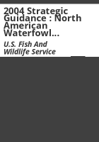 2004_strategic_guidance___North_American_Waterfowl_Management_Plan__strengthening_the_biological_foundation