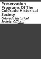 Preservation_programs_of_the_Colorado_Historical_Society