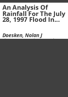 An_analysis_of_rainfall_for_the_July_28__1997_flood_in_Fort_Collins__Colorado