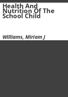 Health_and_nutrition_of_the_school_child