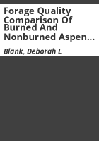 Forage_quality_comparison_of_burned_and_nonburned_aspen_communities