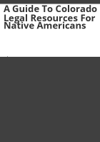 A_guide_to_Colorado_legal_resources_for_Native_Americans