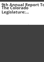 9th_annual_report_to_the_Colorado_Legislature