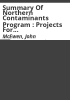 Summary_of_Northern_Contaminants_program___projects_for_2000_-_2001