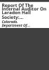 Report_of_the_Internal_Auditor_on_Laradon_Hall_Society