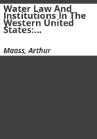 Water_law_and_institutions_in_the_Western_United_States