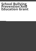 School_Bullying_Prevention_and_Education_Grant