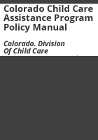 Colorado_Child_Care_Assistance_Program_policy_manual